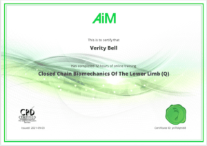 Lower limb certificate small
