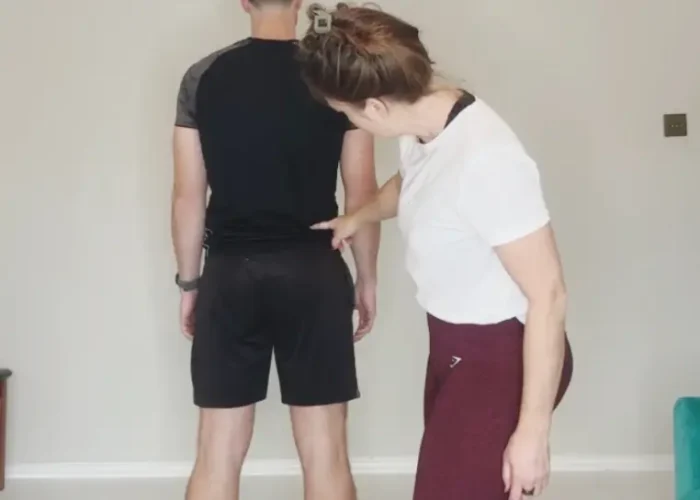 assessing posture and standing breathing to understand the clients deep patterning so that it can be re balanced.